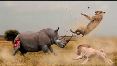 وحيد القرن دبابة عالم الحيوان ضد أسود..